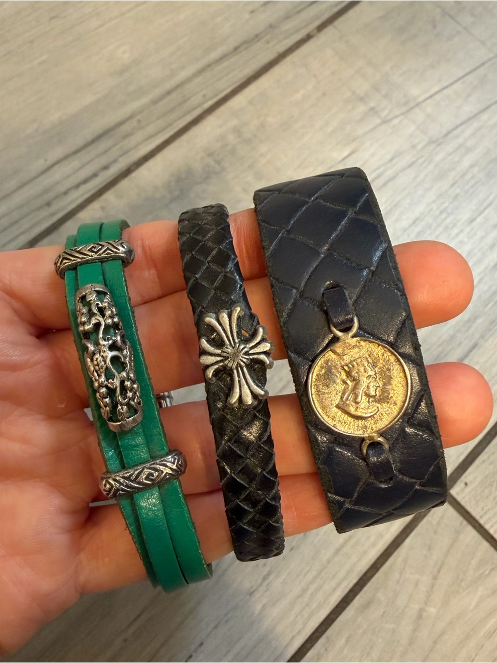 Leather Bracelet Set
